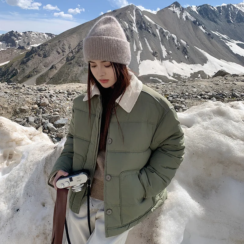 

Легкое свободное женское хлопковое пальто в корейском стиле, модное повседневное, трендовое, маленького размера, для повседневной носки