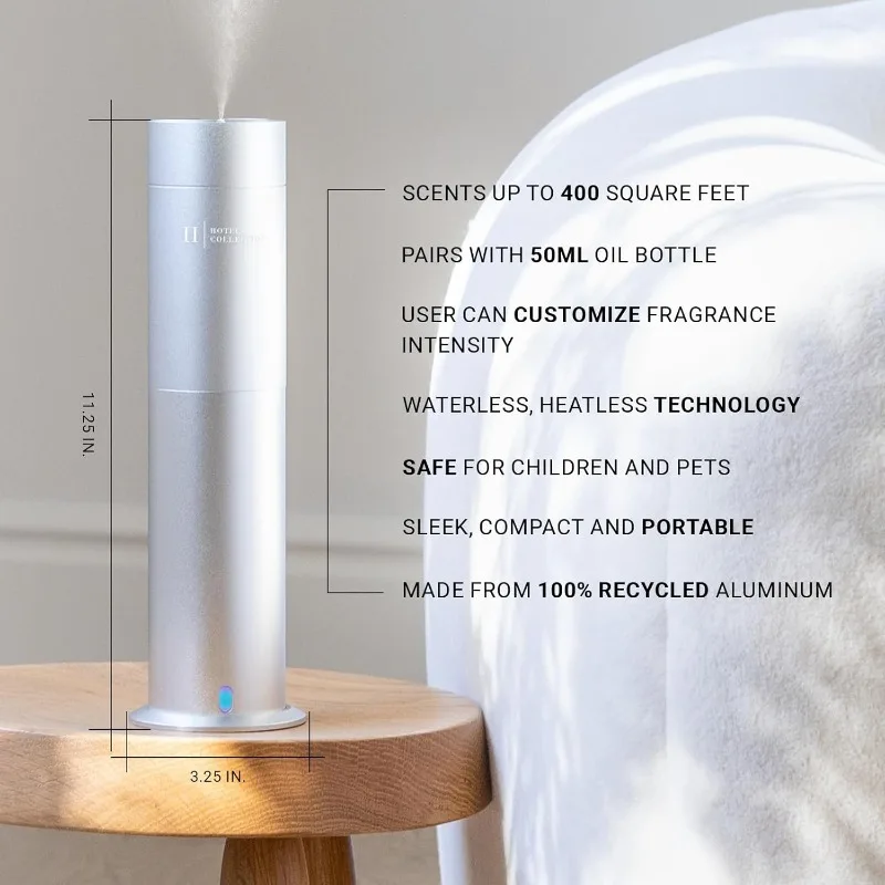 เครื่องกระจายกลิ่นแบบไม่ใช้น้ำในสตูดิโอ, คอลเลคชั่นโรงแรมดีไซน์ทันสมัย100% การบำบัดอลูมิเนียมรีไซเคิล