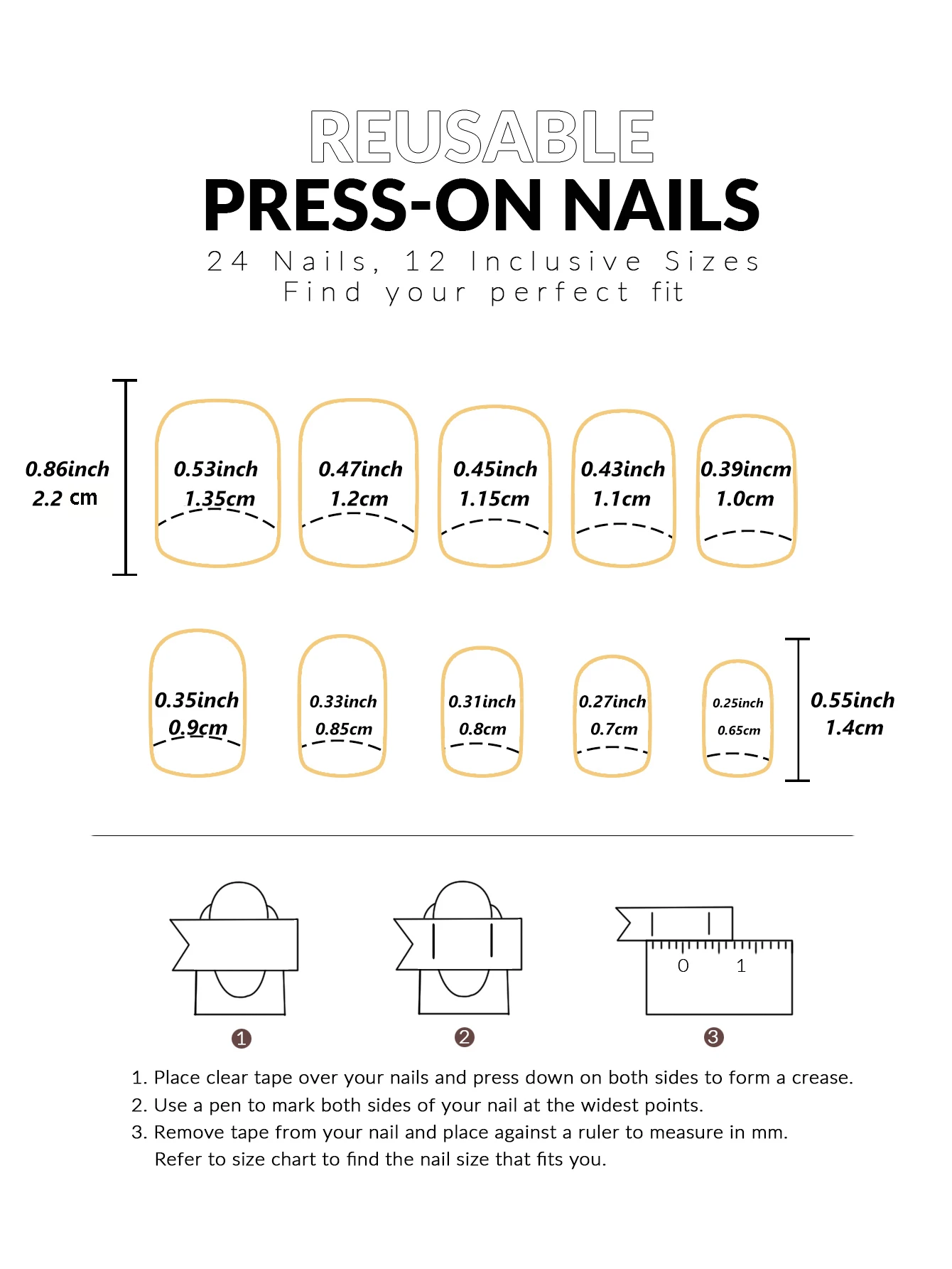 24PCS- Green square fake nails with French and white trim, lucky four-leaf clover decoration, rhinestone setting, exquisite eleg