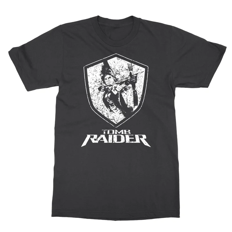 Retro Video game Tomb Raider Angel of Darkness Lara Croft Gift t shirt for gamer 1016 Short Sleeve Graphic Clothes US Size Tee