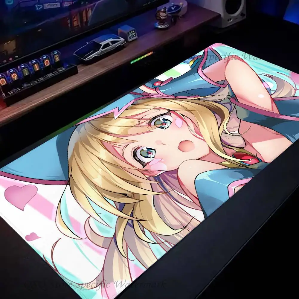 Dark Magician Girl Anime Y-Yami Yugi Mousepad Non-slip Suitable For Office Computers Laptops E-sports Game Desk Mats XXL Keyboar