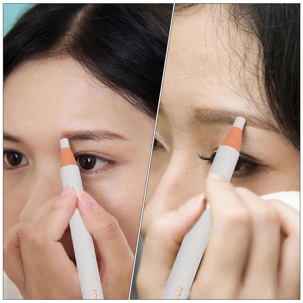 4Pcs White Eyebrow Pencil Multipurpose Eyeliner Kit Long-Lasting Eye Makeup Accessory Comfortable Use Makeup Eyeliner Drawing