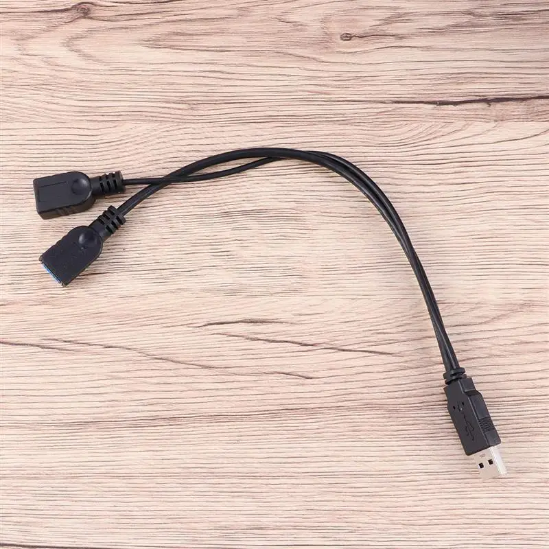 마이크로 USB 케이블 어댑터, 수-암 이중 USB 포트 어댑터 케이블, 2 in 1, 마이크로 USB 30 허브