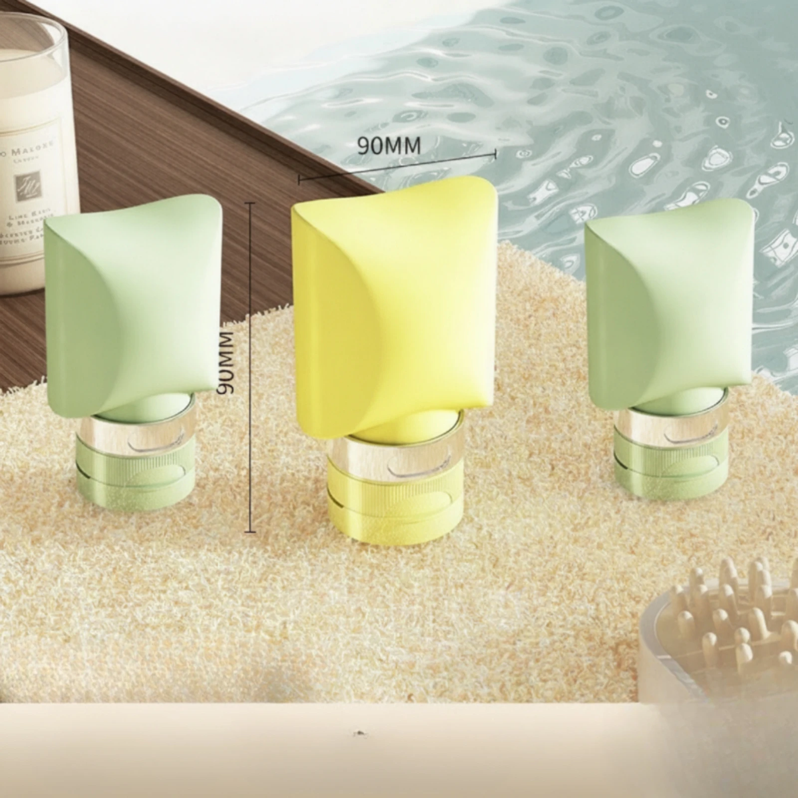Silicone Travel Bottle Compact Travel Toiletry Bottle Lightweight Soft for Travelers, Business Trips, Flights