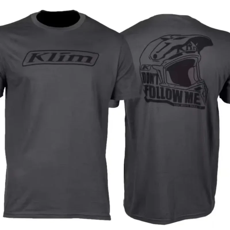 2026New OrangeLAB Klim Motorcycle Print T-shirt for Summer and Autumn Loose and Casual Short-sleeved Men's and Women's Sport Top