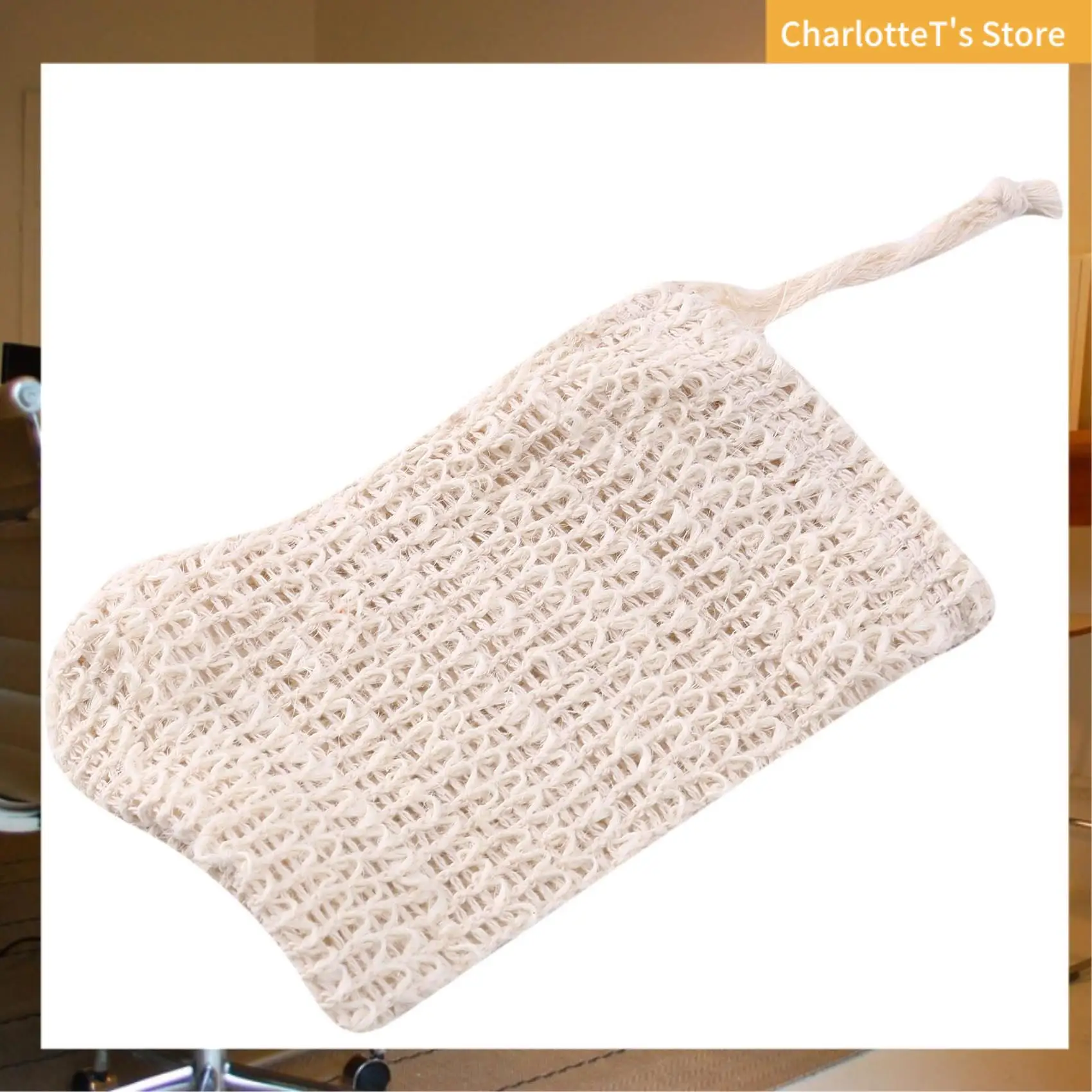 

120 Pack Natural Sisal Soap Bag Exfoliating Soap Saver Pouch Holder-ABLI