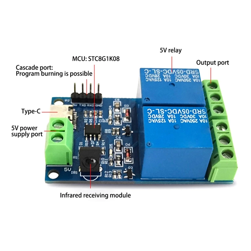 Infrared Remote Control Wireless Self-Locking Tap Inter-Locking Infrared Remote Control Module