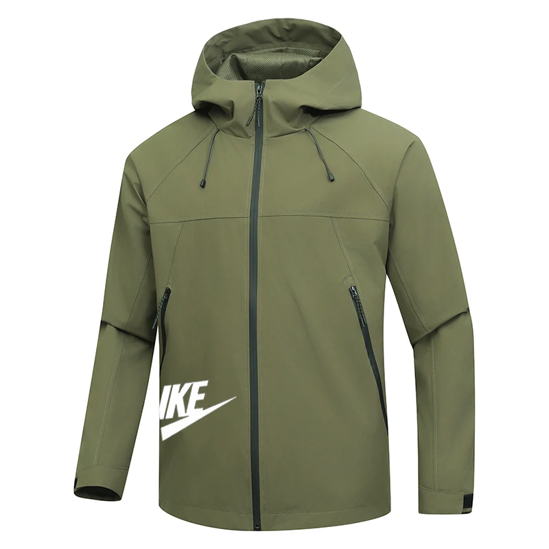 

2025 Men's Spring and Autumn Mountaineering Casual Windproof and Waterproof Windbreaker Pilot Zipper hooded jacket