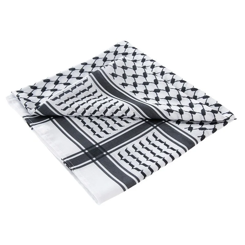 Outdoor Arab Square Scarf Outdoor Camping Hiking Cycling Shemagh Keffiyeh Shawl Neck Cover Airsoft CS Head Wrap Desert Scarve