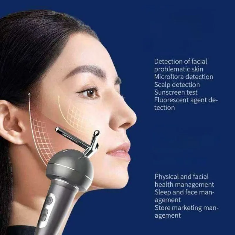 High Definition Intelligent Facial Tester Professional Skin Hair Analyzers Home Multi-functional Beauty Skincare Facial Analyzer