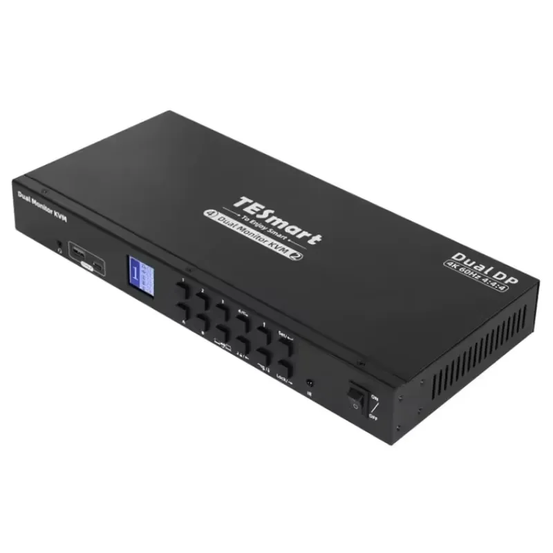 AP01 for Dual KVM Switch Kit with Smart EDID Docking Station LCD Display Video Switcher 4 Ports 4K 60Hz USB 3.0