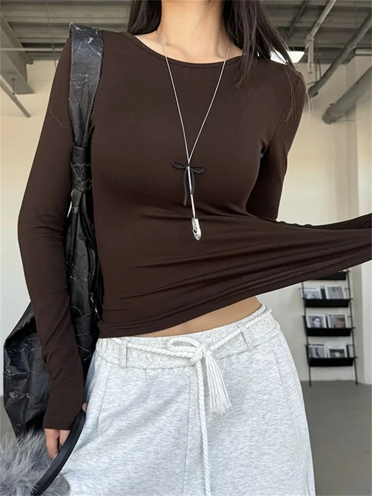 

Women's Yoga Top Fitness Sport Long Sleeve T-Shirt Sexy Back Hollow out Quick Dry Autumn Winter New Arrival Bodycon T-Shirt