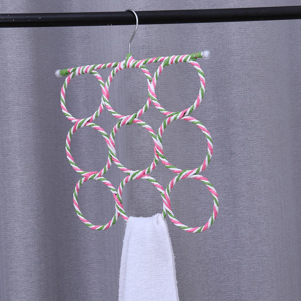 

2pcs Paper Rattan Scarf Holder Tie Rack Paper Rattan Scarf Hanger Closet Organizer Closet Organizer Hook