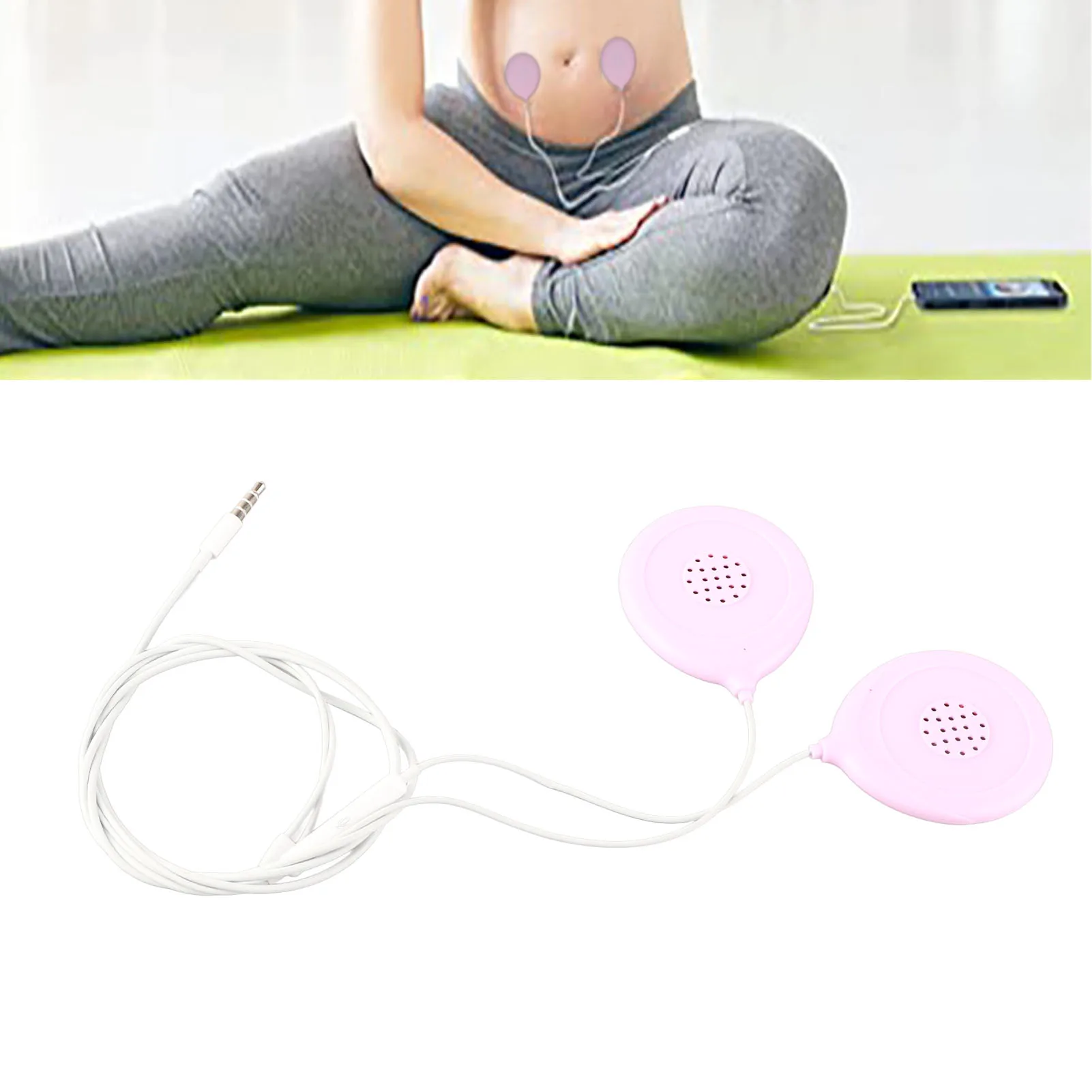 Baby Bump Headphones Professional Portable Music Play Prenatal Belly Speaker Gift for Pregnant Woman ABS