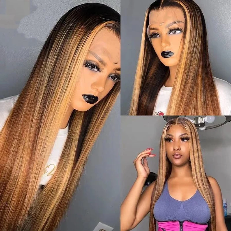 วิกผมยาวตรงสำหรับงานเลี้ยงอาหารค่ำ สไตล์ยุโรปและอเมริกา สำหรับผู้หญิง  ทรงผมแสกกลาง มีหน้าม้า  เหมาะสำหรับการแสดงบนเวที  ช่วยเสริมลุคให้โดดเด่น