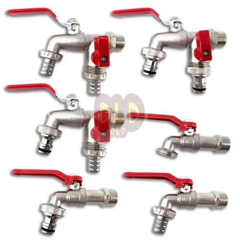 1pc Double Outlet Tap, 1/2