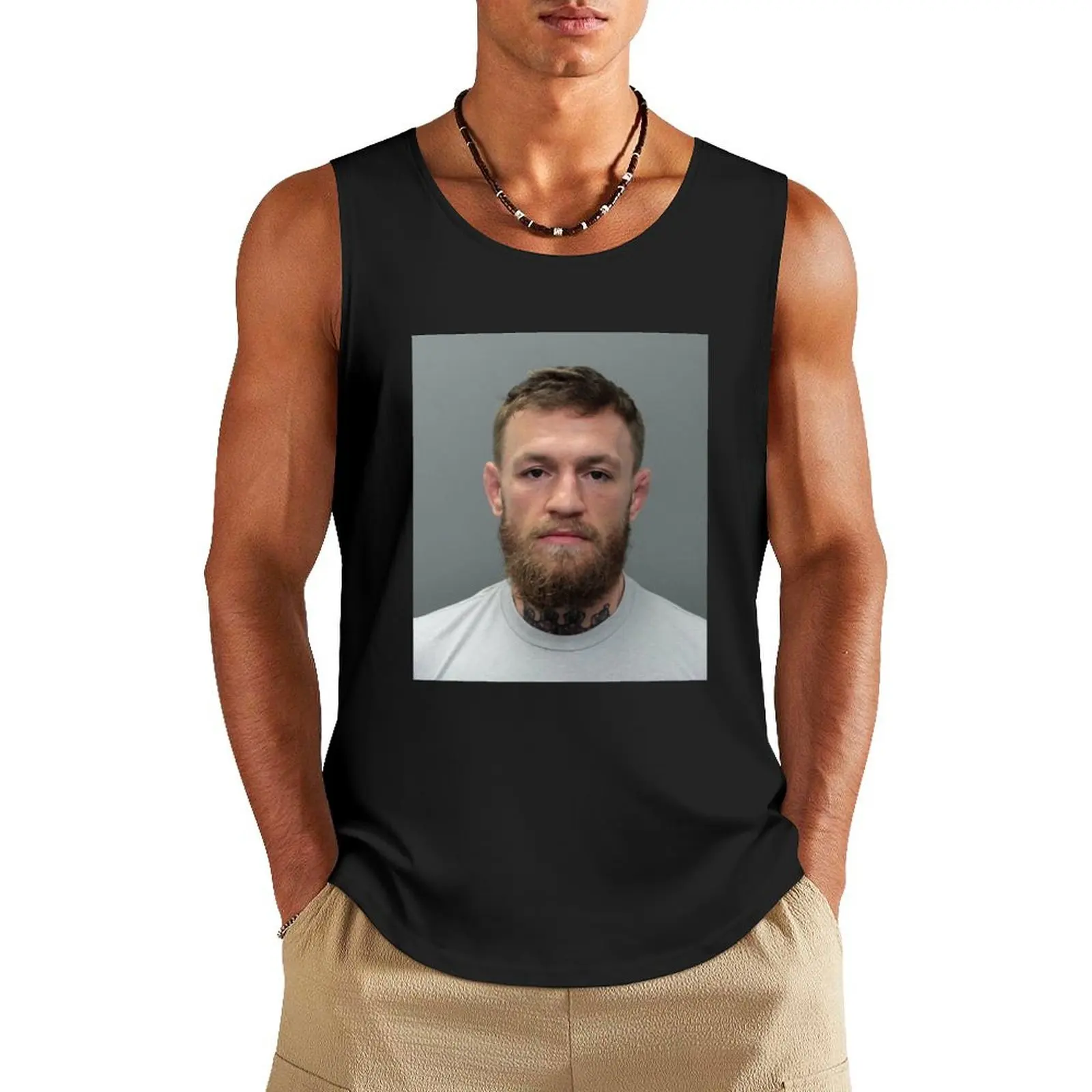 

Conor McGregor Mug Shot - Notorious Tank Top summer clothes man 2024 Man gym clothes