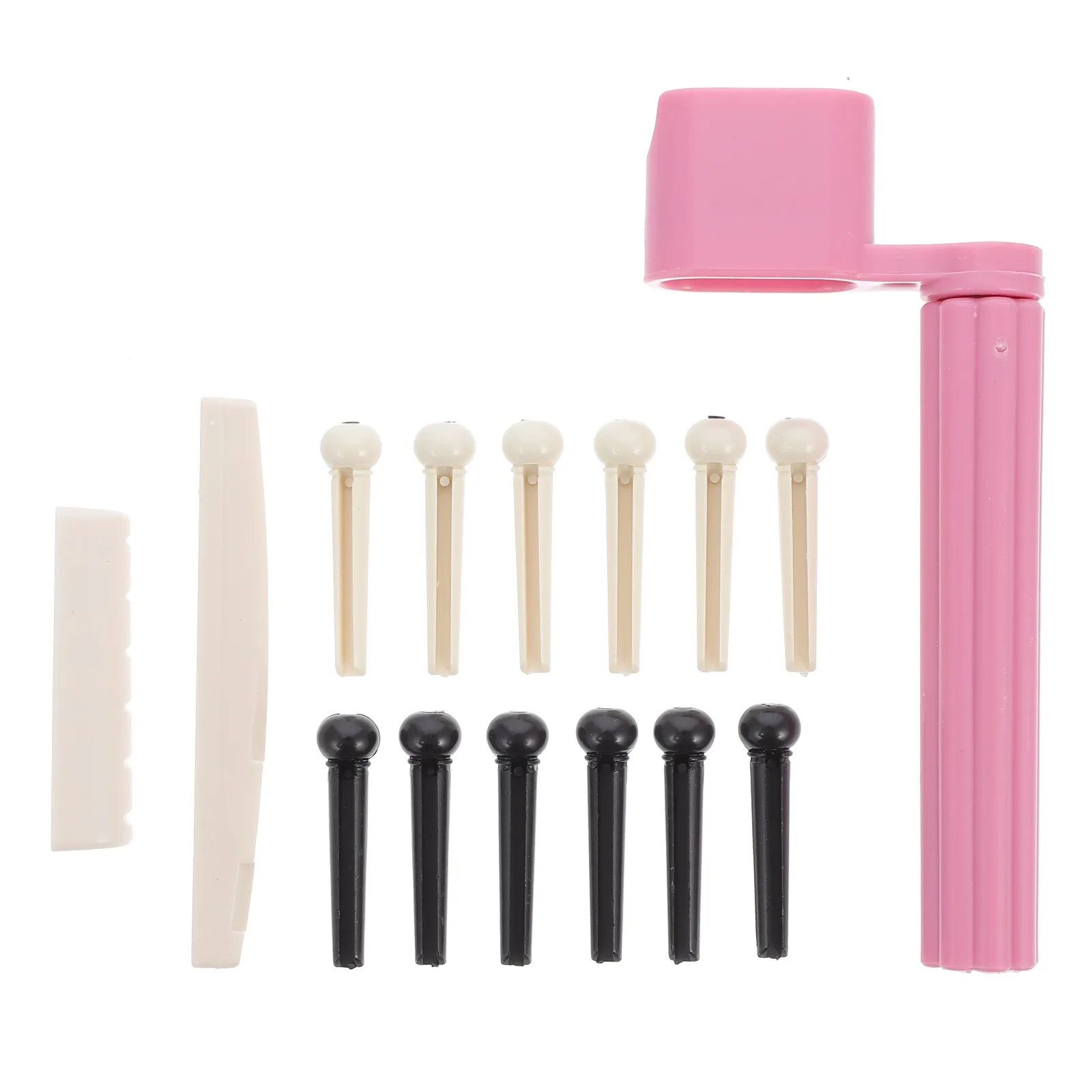 

Guitar Accessory Set Acoustic Bridge Saddle Nut and Pin Repair Kit Supplies Combination