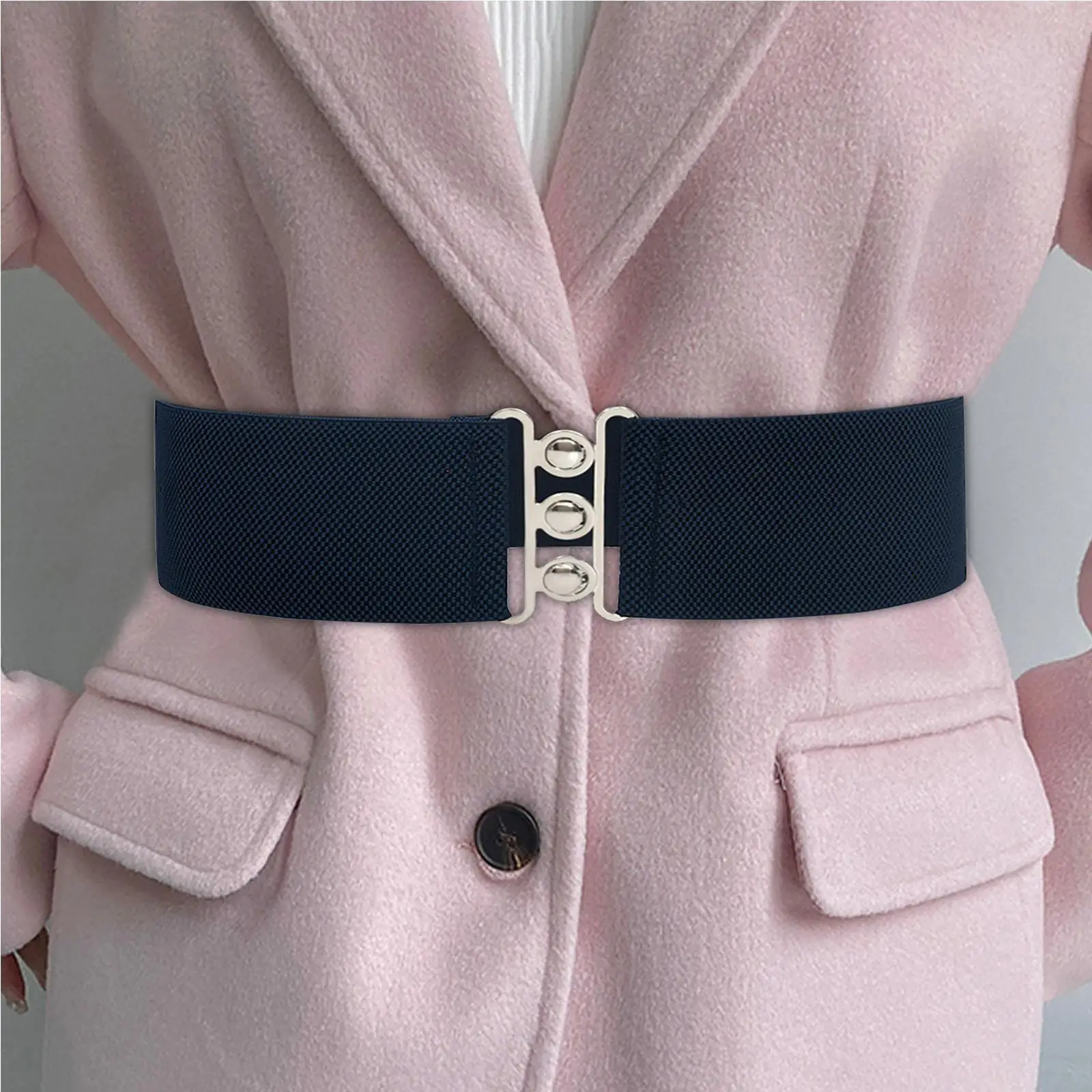 

Elastic Waist Belt Simple Clothing Accessory Elastic Band Girdle Comfortable Waistband for Party Shopping Street Holidays Travel