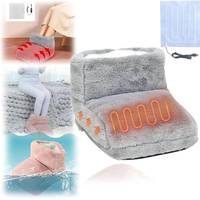 Electric Foot Warmer Foot Heating Pad USB Charging Household Foot Heater Washable Double Feet Slippers for Home Bedroom Sleeping