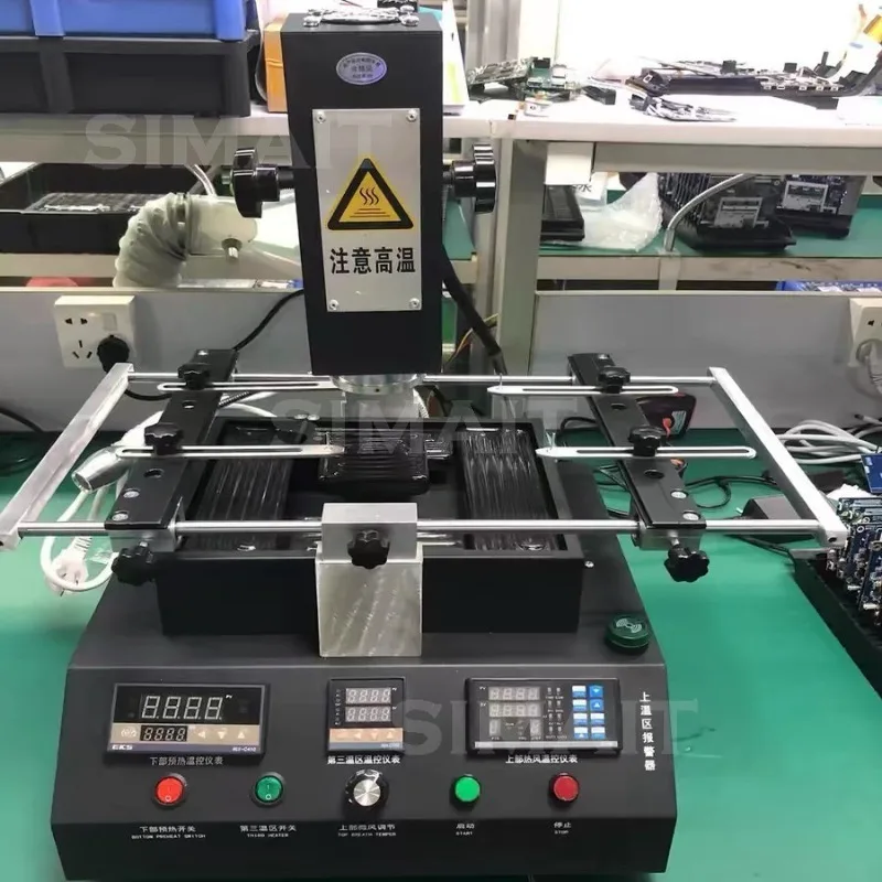 1250W Temperature Control Curve BGA Rework Table, Hot Air Infrared Three Temperature Zone, Welding Table