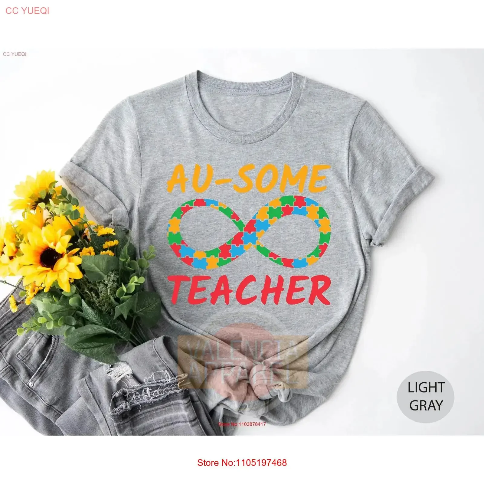 

Футболка Au some Teacher с аутизмом, новое осведомленность, специальное образование, винтажная стираная мягкая повседневная уличная одежда, дышащая