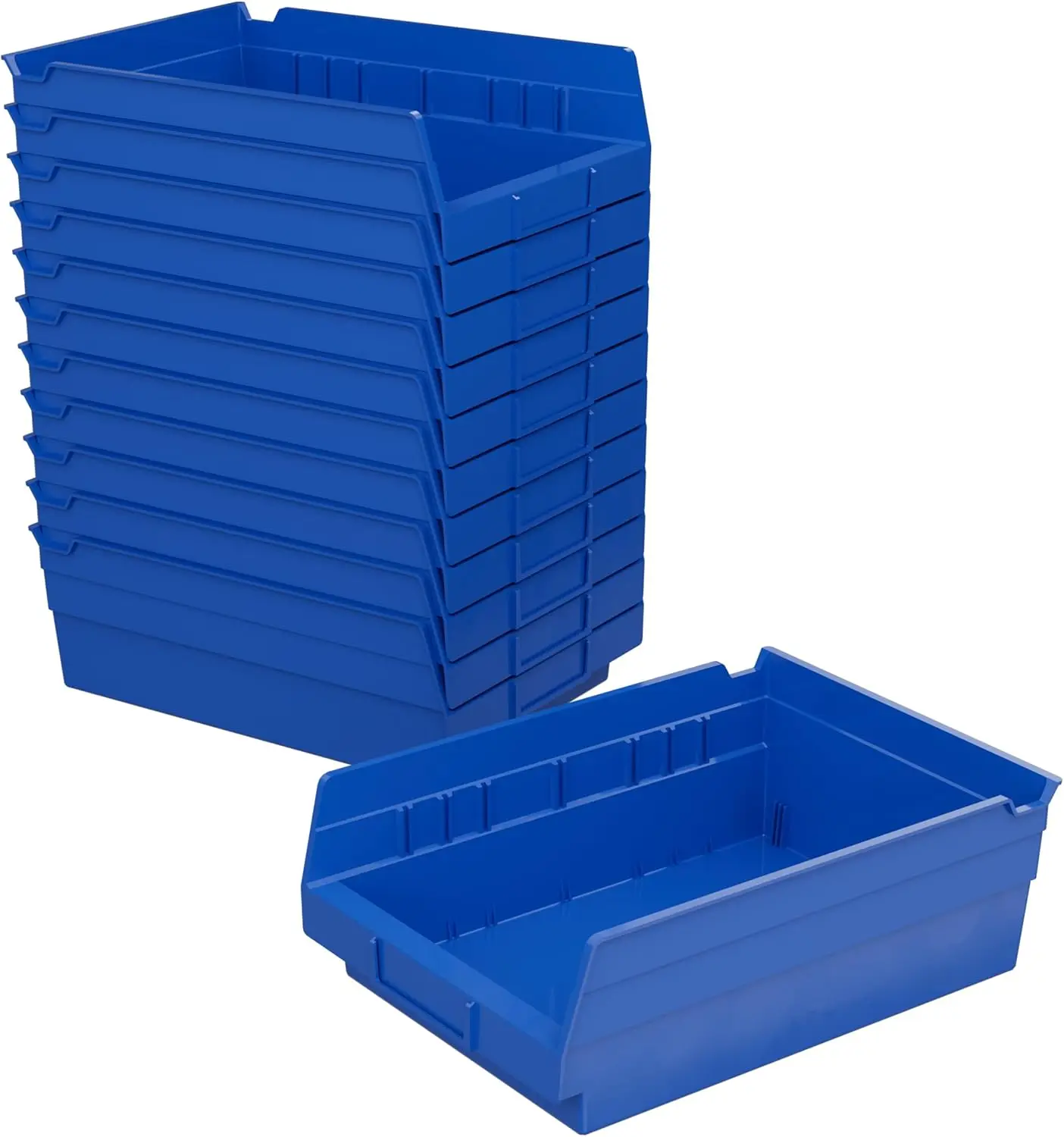 30150 Plastic Organizer and Storage Bins for Refrigerator, Kitchen, Cabinet, or Pantry Organization, 12-Inch x 8-Inch x 4-Inch