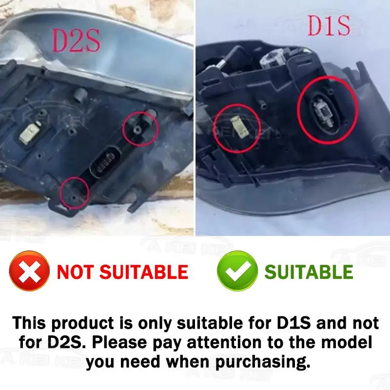 For BMW 5 Series E60 E61 D1S 2004 2005 2006 2007 2008 2009 2010 Car Headligh Headlamp House Base AFS & No afs Back Housing Shell view 2