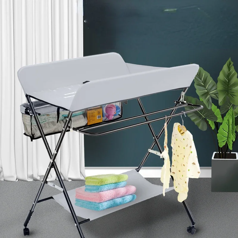 

Multifunctional Baby Changing Table - Foldable Newborn Diaper Station Safety Mats Portable Changing Table Dropshipping Available