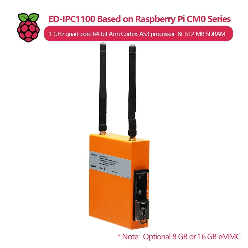 VoFSED-IPC1100 Series Industrial Interconnection Computer Based On Raspberry Pi CM0, Optional 8 GB Or 16 GB EMMC