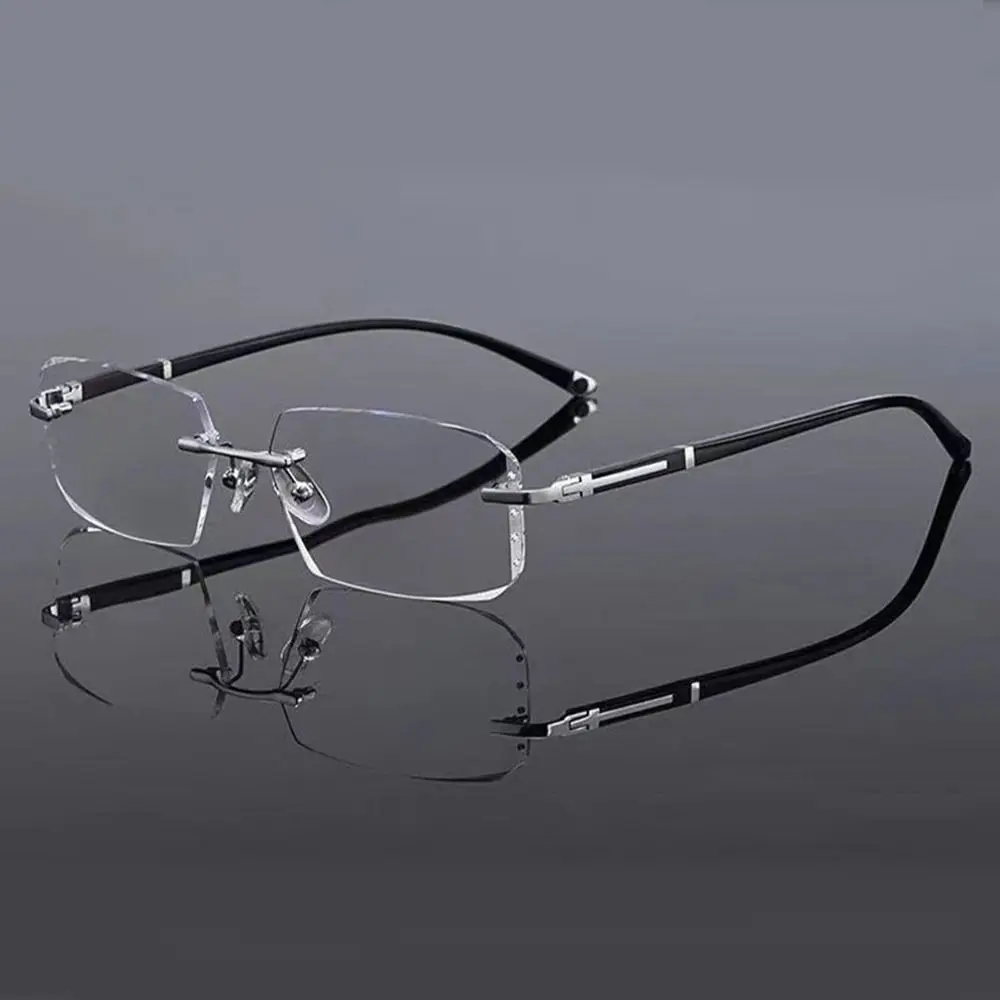 Blue Ray Blocking Anti-Blaulicht-Lesebrille Augenschutz Randlose Schnittkante Hyperopiebrille Ultraleichter Luxus – Detail 15