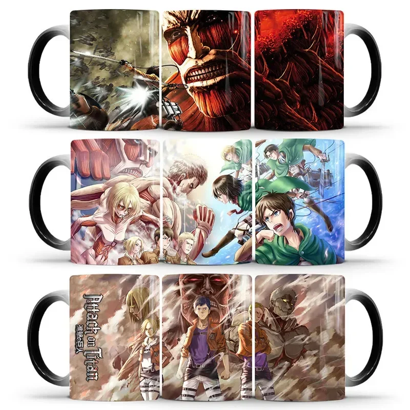 

Anime Attack on Titan Color Changing Coffee Mug Cup Magic Ceramic Cups Tea Milk Cups Coffee Mugs Drinkware