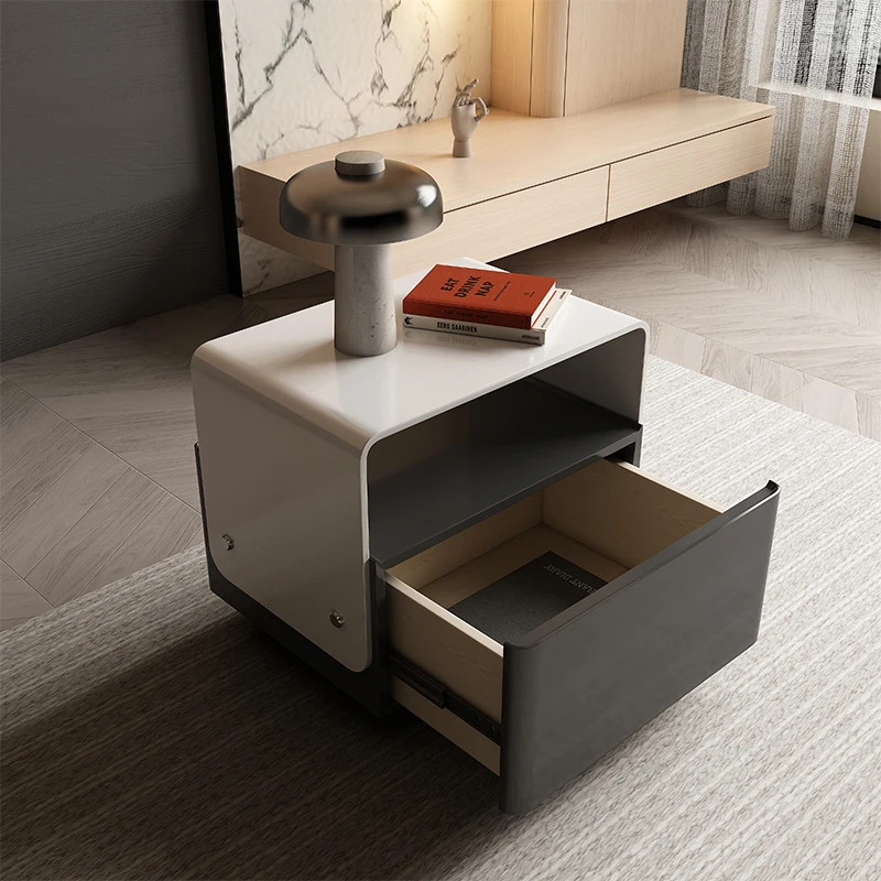 Laci Meja Malam Nordic Penyimpanan Kamar Tidur Meja Samping Tempat Tidur Estetika Antik Furnitur Kamar Tidur Mesa De Noche Modern Mewah