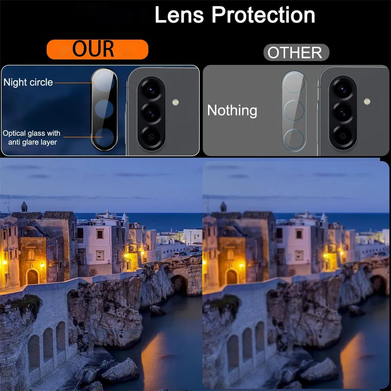 Vidrio Templado para Cámara para Samsung S26 A56 A36 A55 A35 A54 A34 A52 A15 A16 A14 S21 S22 S23 FE S24 S25 Ultra Protector de Pantalla 6