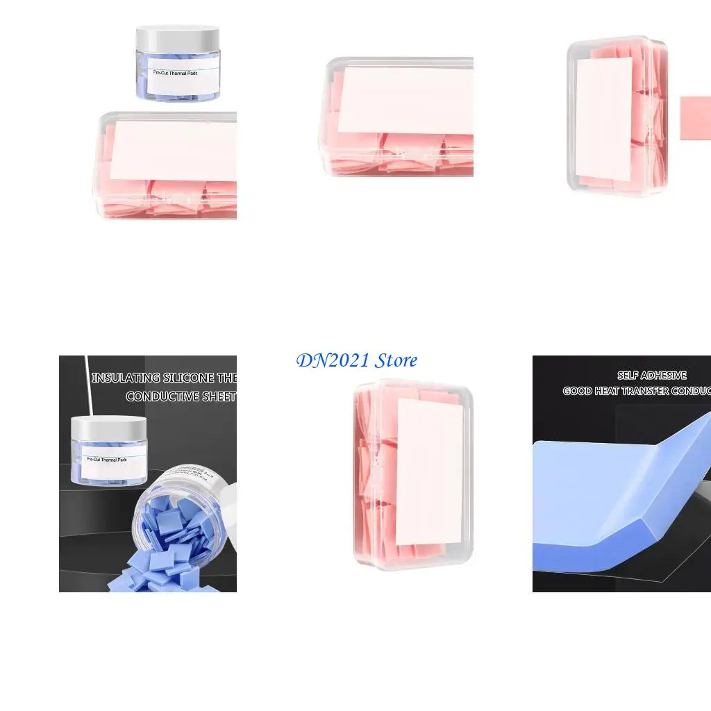 

F3KE 100PCS/50PCS Эффективные теплопроводители Силиконовая прокладка, силиконовая термопролетка для улучшения видеокарты ЦП