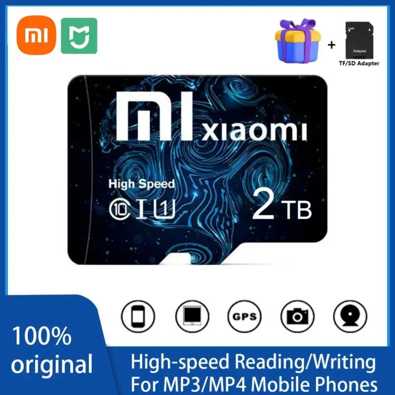 Xiaomi Mijia 2TB High Speed Memory Card 1TB 512GB 256GB Class 10 Micro TF SD Card 1TB SD Memory Card For Drone Phone Tablet