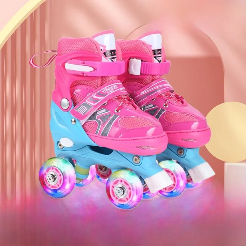 children's-inline-skates-beginner-double-row-four-wheel-roller-skates-boys-girls-ice-skates-roller-blades-kids-sports-equipment
