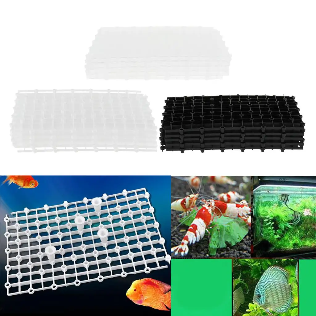 Dense Mesh Grid Isolate Board Tray Divider for Aquarium Fish Tank (5 Pack)