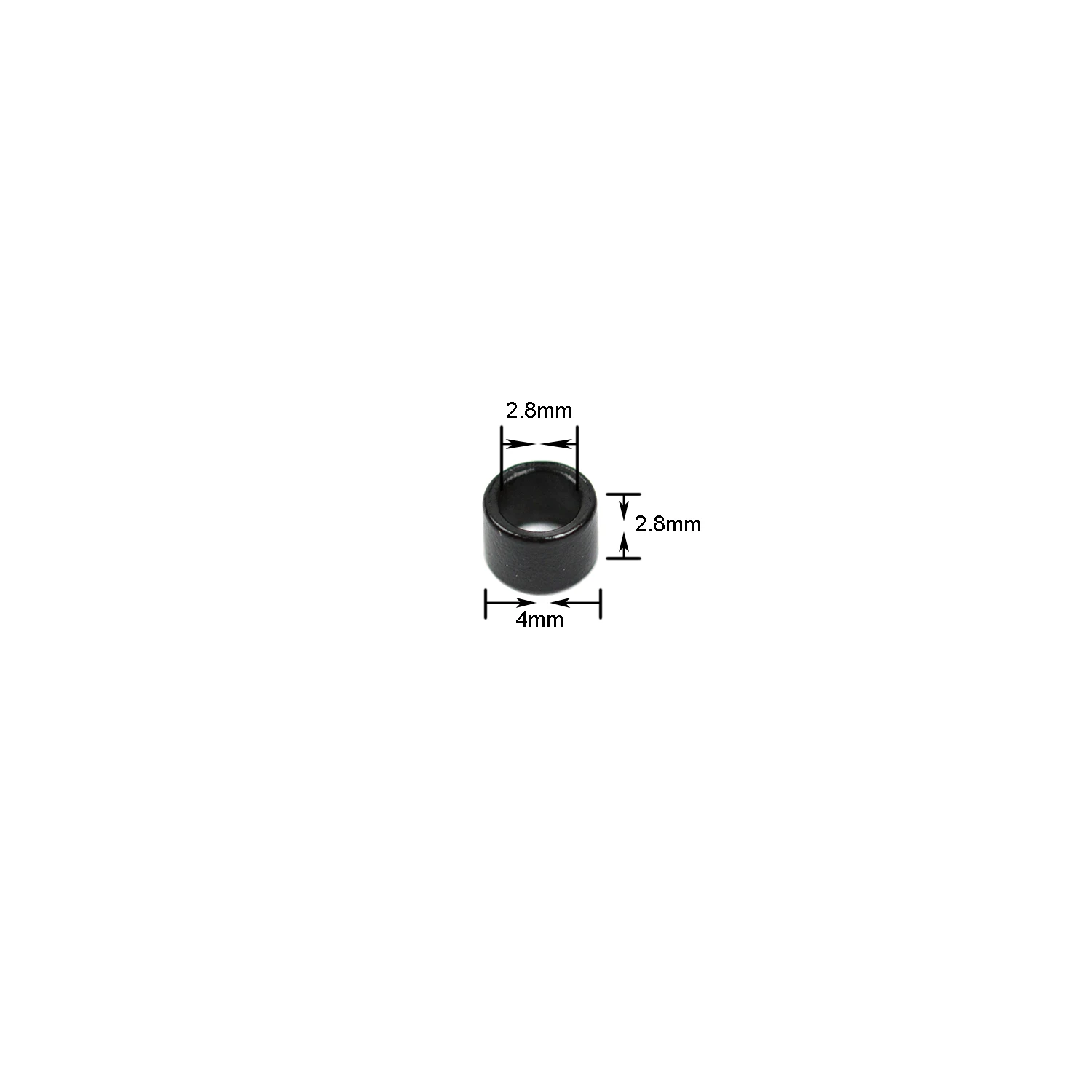 헤어 익스텐션 비즈 마이크로 링 링크, 실리콘 헤어 연장 도구 없음, 4.0x2.8x2.8mm, 200 개