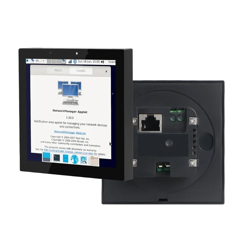 YC-SM41P جديد 4 بوصة رباعية النواة لينكس أوبونتو ديبيان Buildroot Yocto Centos RJ45 POE لوحة شاشة لمس لأتمتة المنزل
