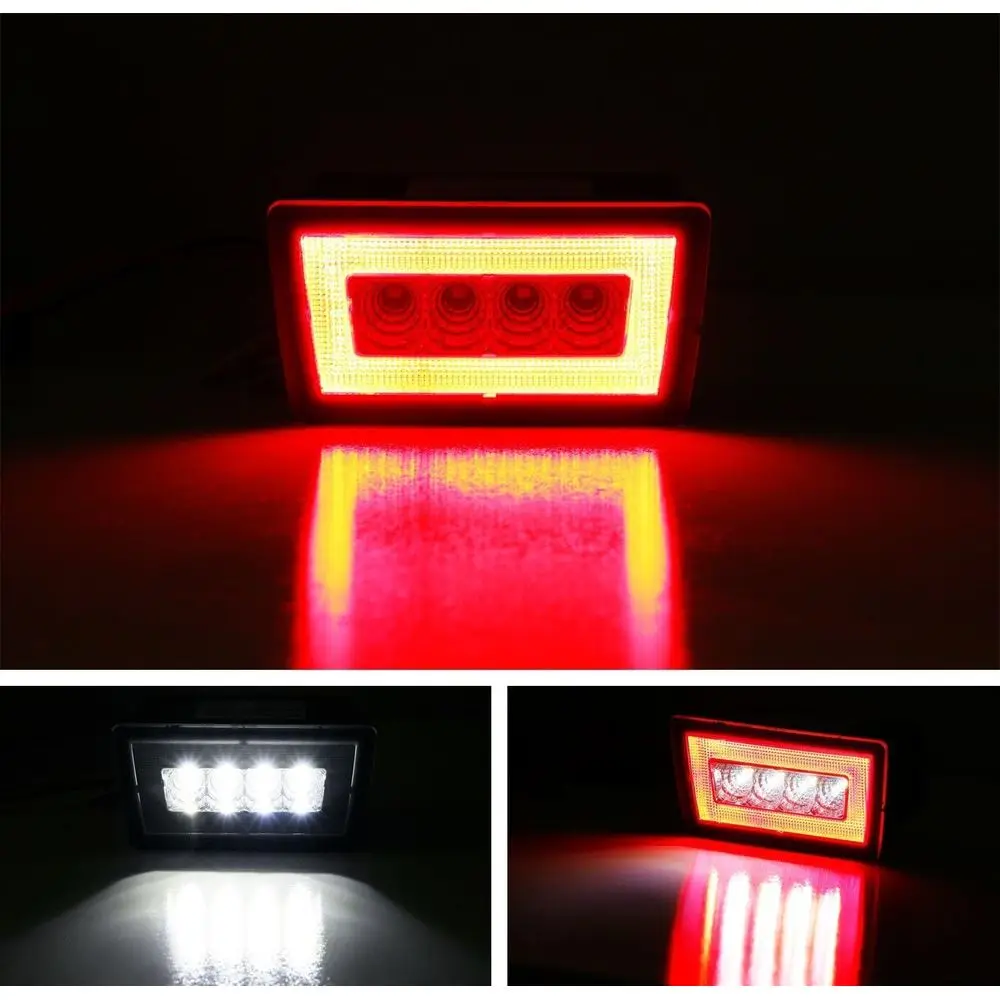 طقم إضاءة الضباب الخلفي 3 في 1 LED لسوبارو امبريزا WRX/STI & Crosstrek، أضواء الذيل/الفرامل/الخلفية، مع الأسلاك والأقواس #2