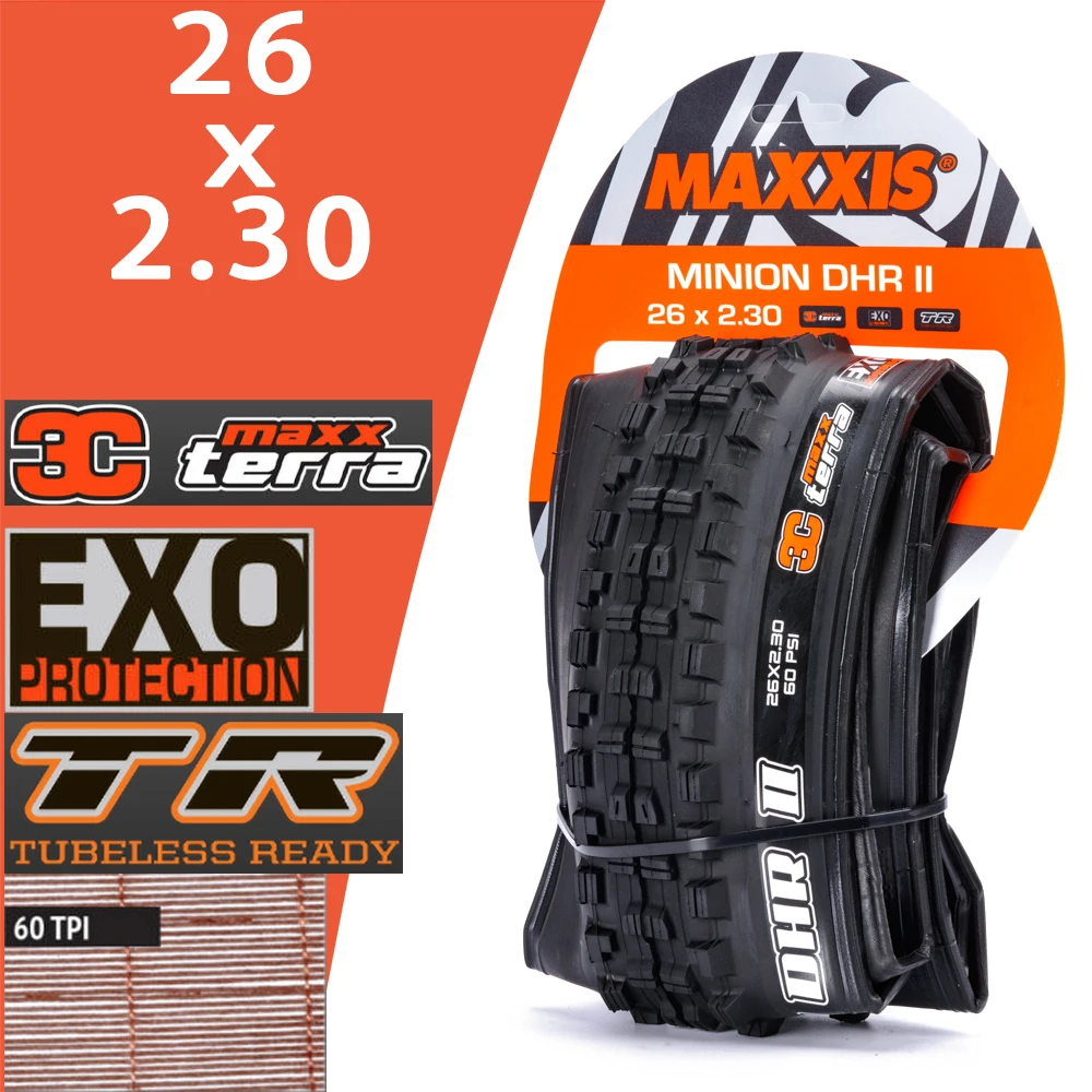 MAXXIS MINION DHR Ⅱ(M327RU) チューブレス MTB マウンテンバイク
