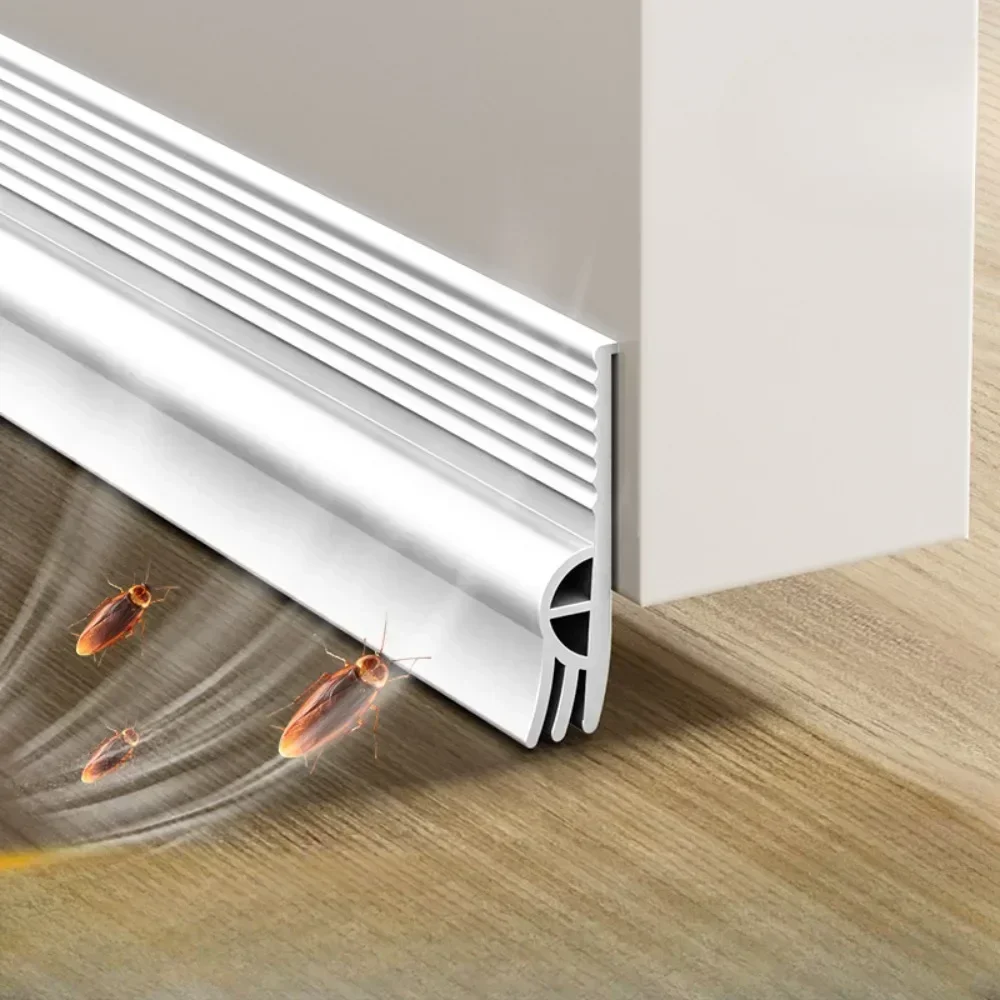 2025 Door Bottom Sealing Strip Windproof Dust Stopper Guard Rain Weatherstrip Noise Reduction Insulator Sealer Home Hardware
