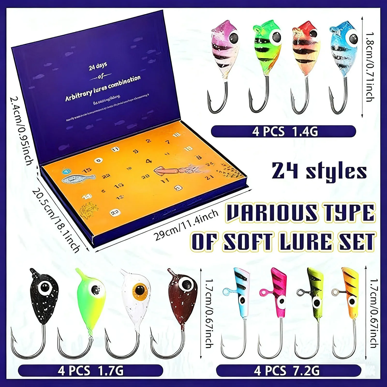 Noodle Timer Christmas Countdown 24 Day Ice Fishing Countdown Calendar Suitable For Various Party Activities And Tomato Timer