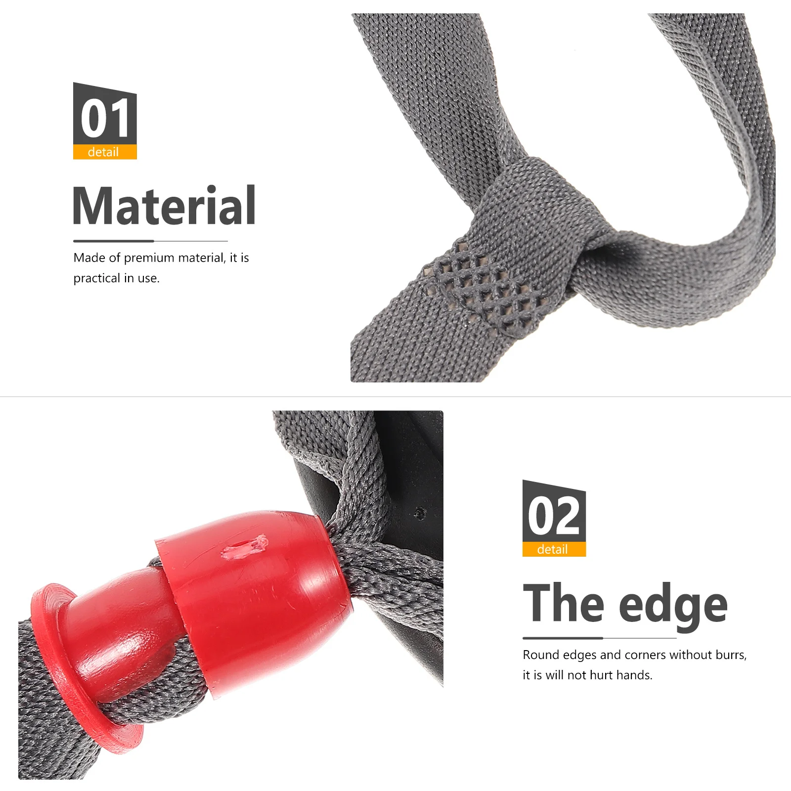 قطعتان من حزام سلسلة الأمان سهل التركيب، حزام ذقن ذو قبعة صلبة، مريح وصديق للبشرة لعمال البناء #1