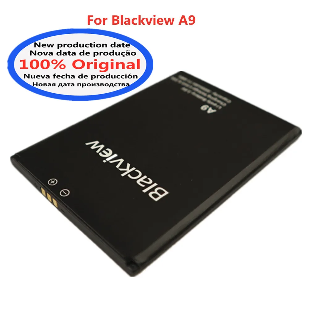 3000mAh Original Battery For Blackview A9 Pro A9Pro Smart Mobile Phone Genuine Replacement Bateria Batteries Fast Deliver