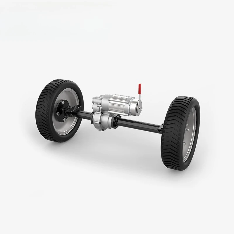 

Low noise electric tractor drive axle with wheels 800W/1000W/1500W brushless DC motor rear axle