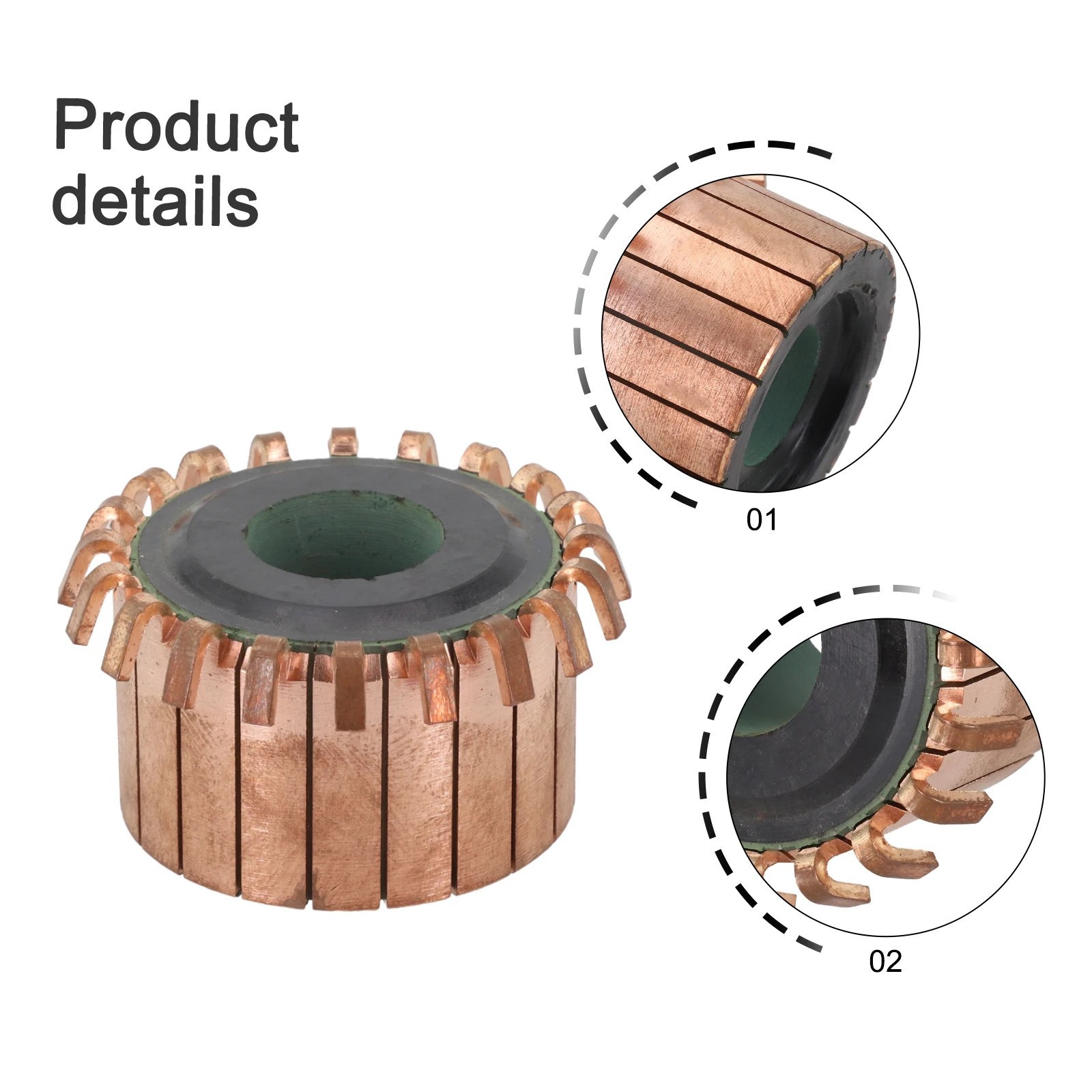

Motor Upgrade 40 X 17 X 26 25 Mm Copper Hook Commutator 20 Teeth Commutator Compatible With Power Tools For Home Appliances