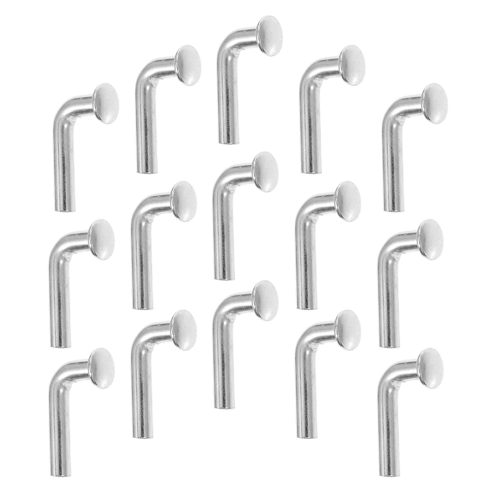 50 Pcs Heavy Duty Pallet Rack Drop Pin Safety Clip Sturdy Steel Flat Rivet Galvanized Adjustable Shelves Accessories Silver