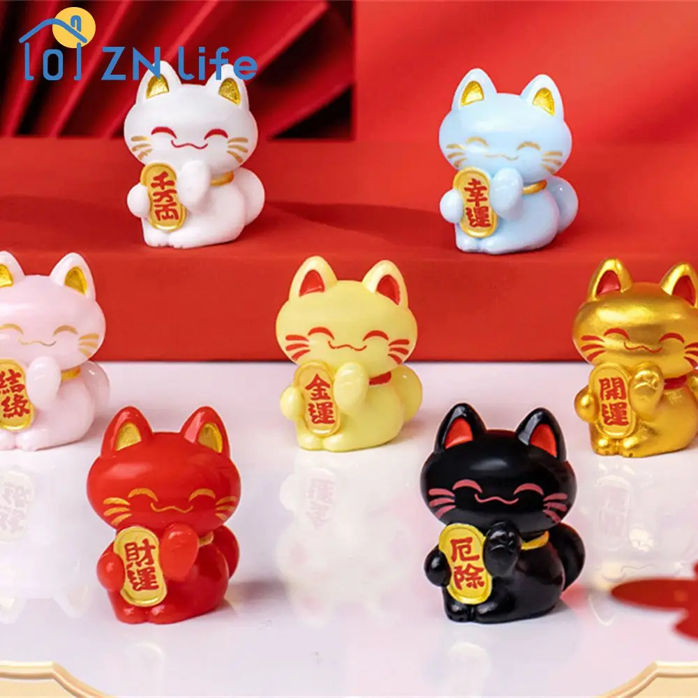 Car Decoration Ornaments Cute And Practical Safe And Non-toxic Hand-made Rich And Colorful Home Decoration Lucky Cat Ornaments